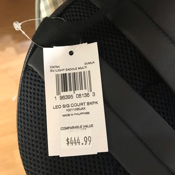 🥰Court Backpack With Signature Canvas And Leopard Print - Picture 10 of 12